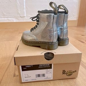 Dr. Martens Metallic Teal Boots